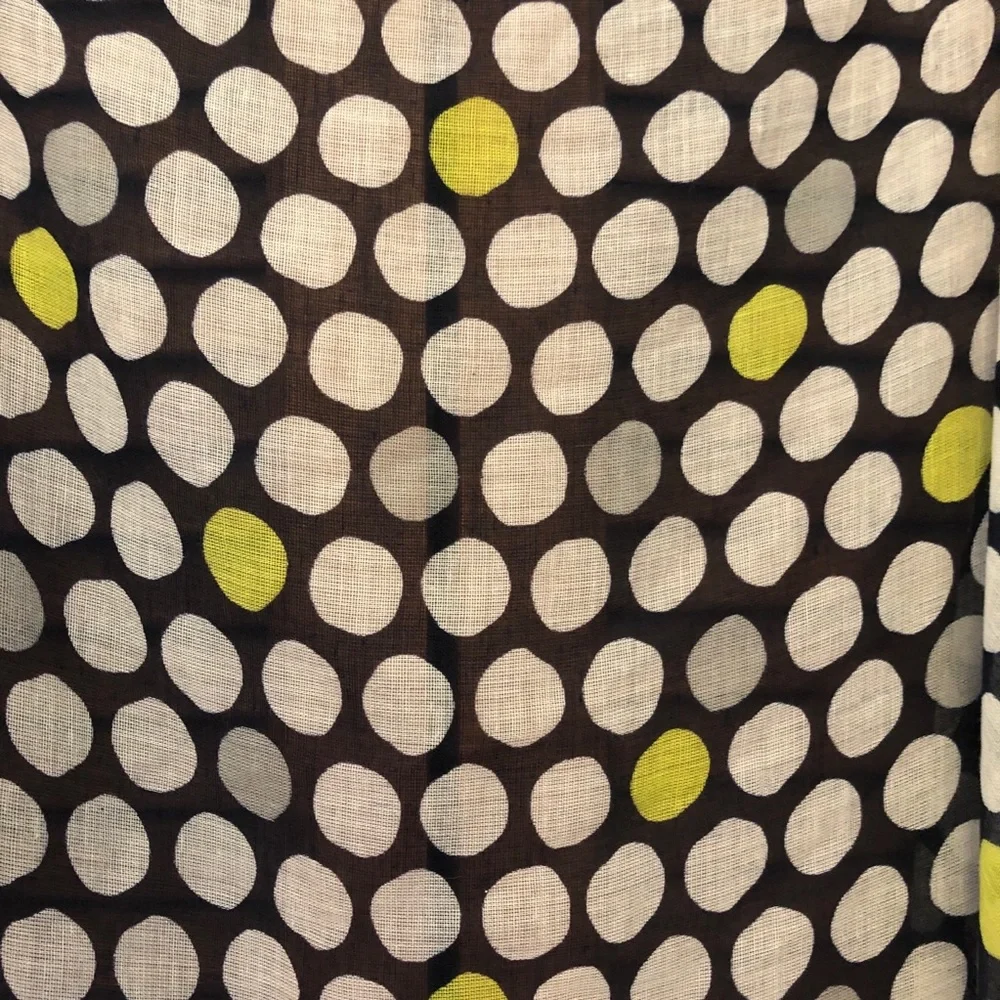 Merona polka dot scarf NWT Navy blue white yellow